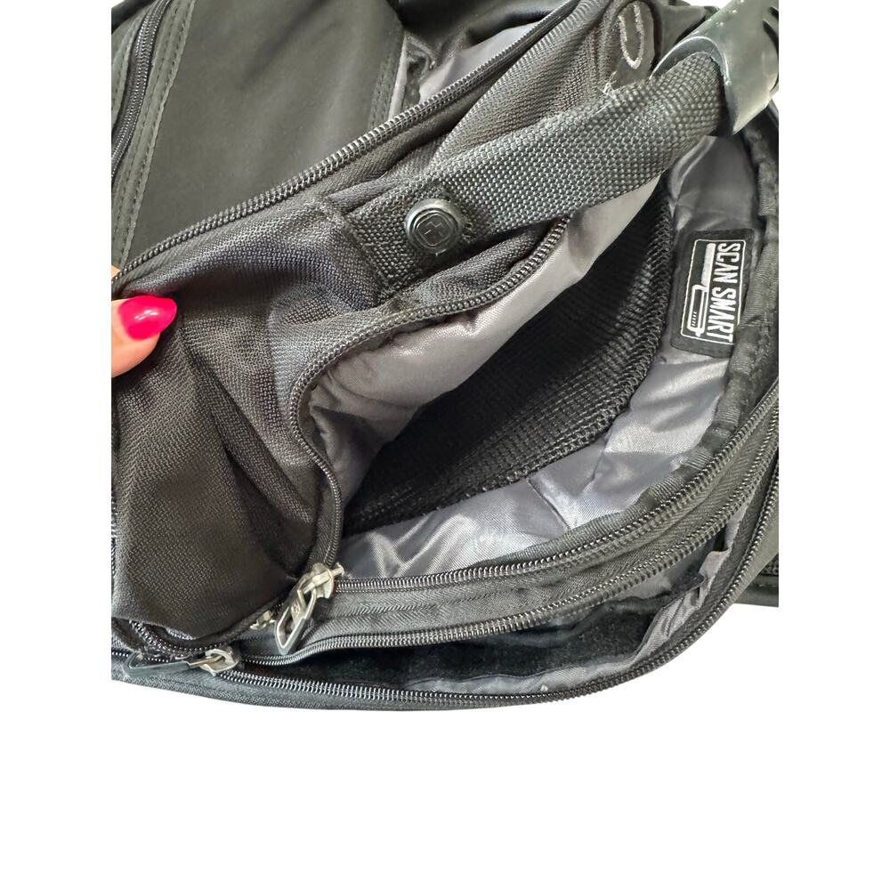 SwissGear ScanSmart Laptop Backpack Black TSA Travel Business Bag NWOT - Picture 5 of 11